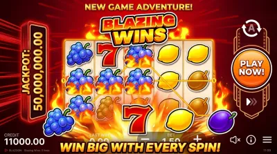 Blazing Wins: 5 lines